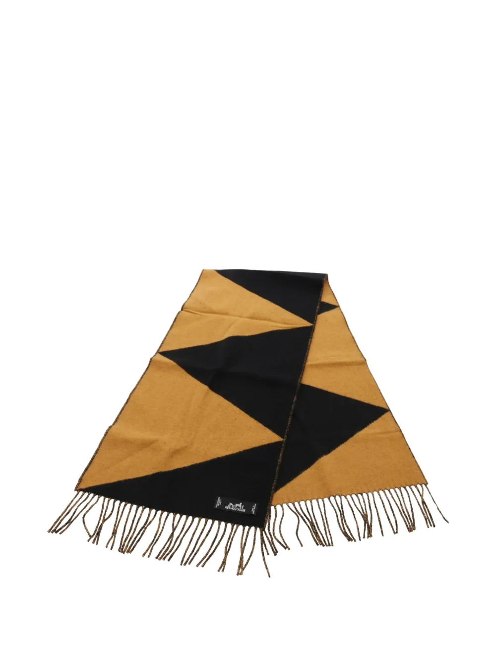 Hermès Pre-Owned 2020s Kazak zigzag scarf | Brown | Image 1