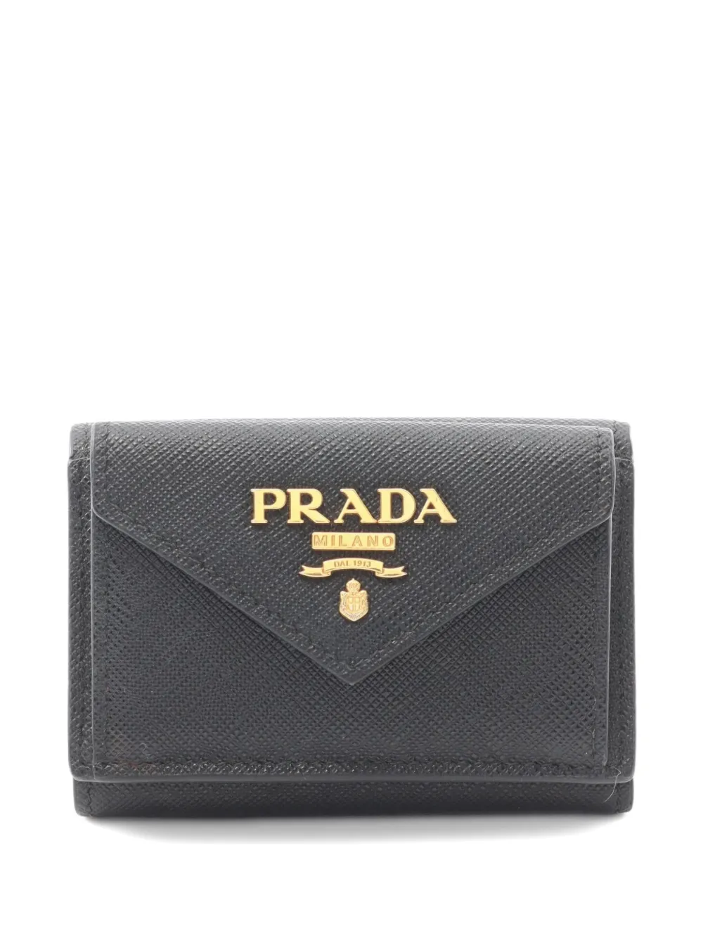Prada Pre-Owned 2010s Saffiano-leather tri-fold wallet | Black | Image 1