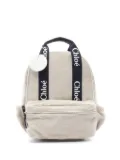 Chloé Pre-Owned 2020s canvas leather backpack - Neutrals