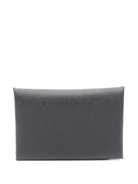 Hermès Pre-Owned 2024 Calvi leather coin purse