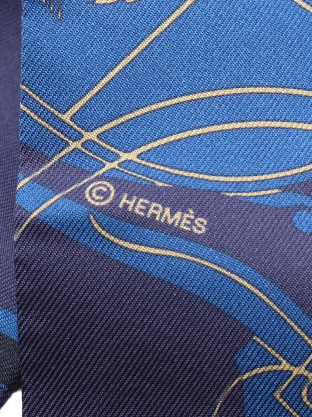 Hermès Pre-Owned 2020s Ex-Libris bandeau scarf | Image 2