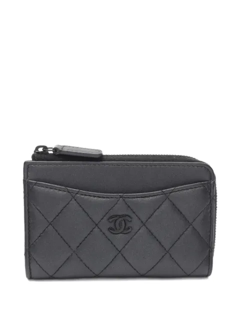 CHANEL Pre-Owned 2021 diamond-quilted card holder
