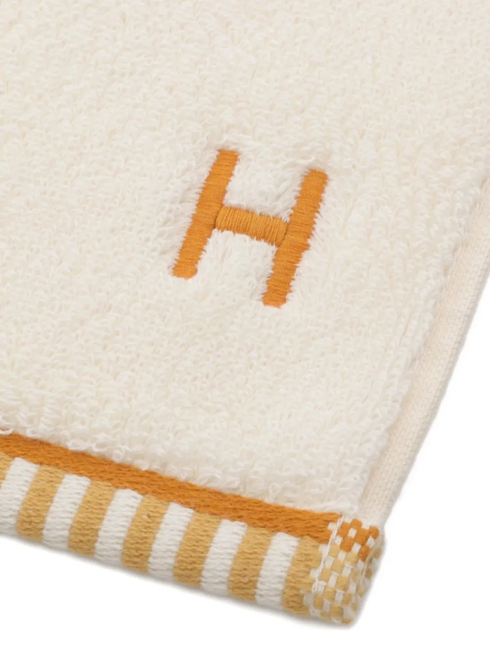 Hermès Pre-Owned 2020s stripe embroidery towel | Women | Image 2
