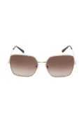 Dolce & Gabbana Pre-Owned 2010s geometric-frame sunglasses - Gold