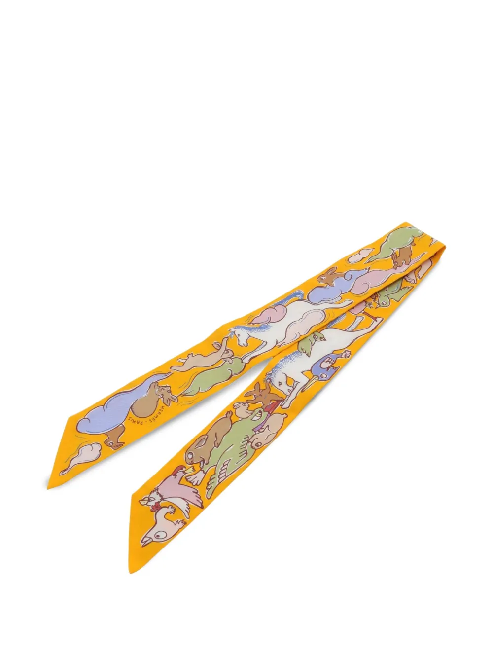 Hermès Pre-Owned 2020s Mille et Un Lapins silk scarf | Image 2