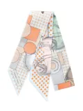 Hermès Pre-Owned 2000s Cavalier en Formes scarf - Blue