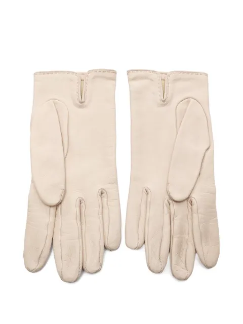 Hermès Pre-Owned 2000s H-stitch lambskin gloves