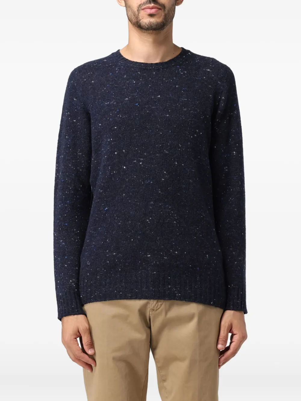 Drumohr speckled round-neck sweater | Blue | Image 1