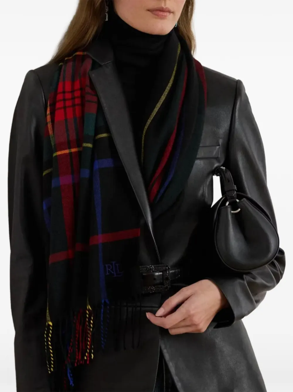 Polo Ralph Lauren Tartan-check Scarf In Multi