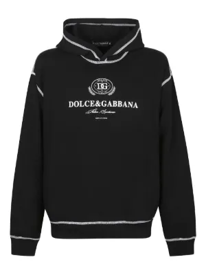 Dolce & Gabbana ブラック パーカー DOLCE&GABBANA ドルチェ ＆ ガッバーナ パーカー フーディー