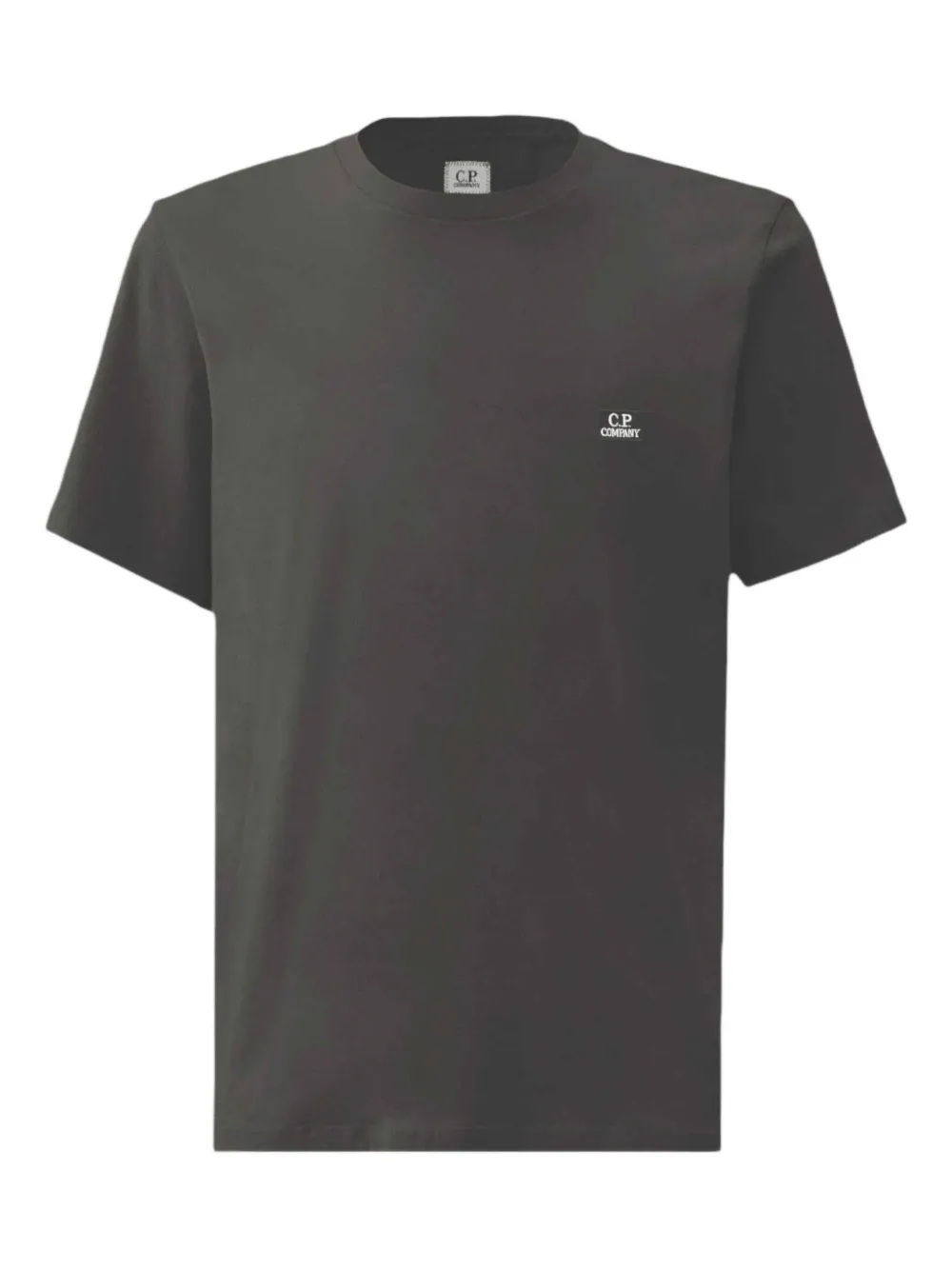 C.P. Company logo-embroidered short-sleeve t-shirt | Black | Image 1