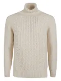 Drumohr turtleneck cable-knit sweater - Neutrals