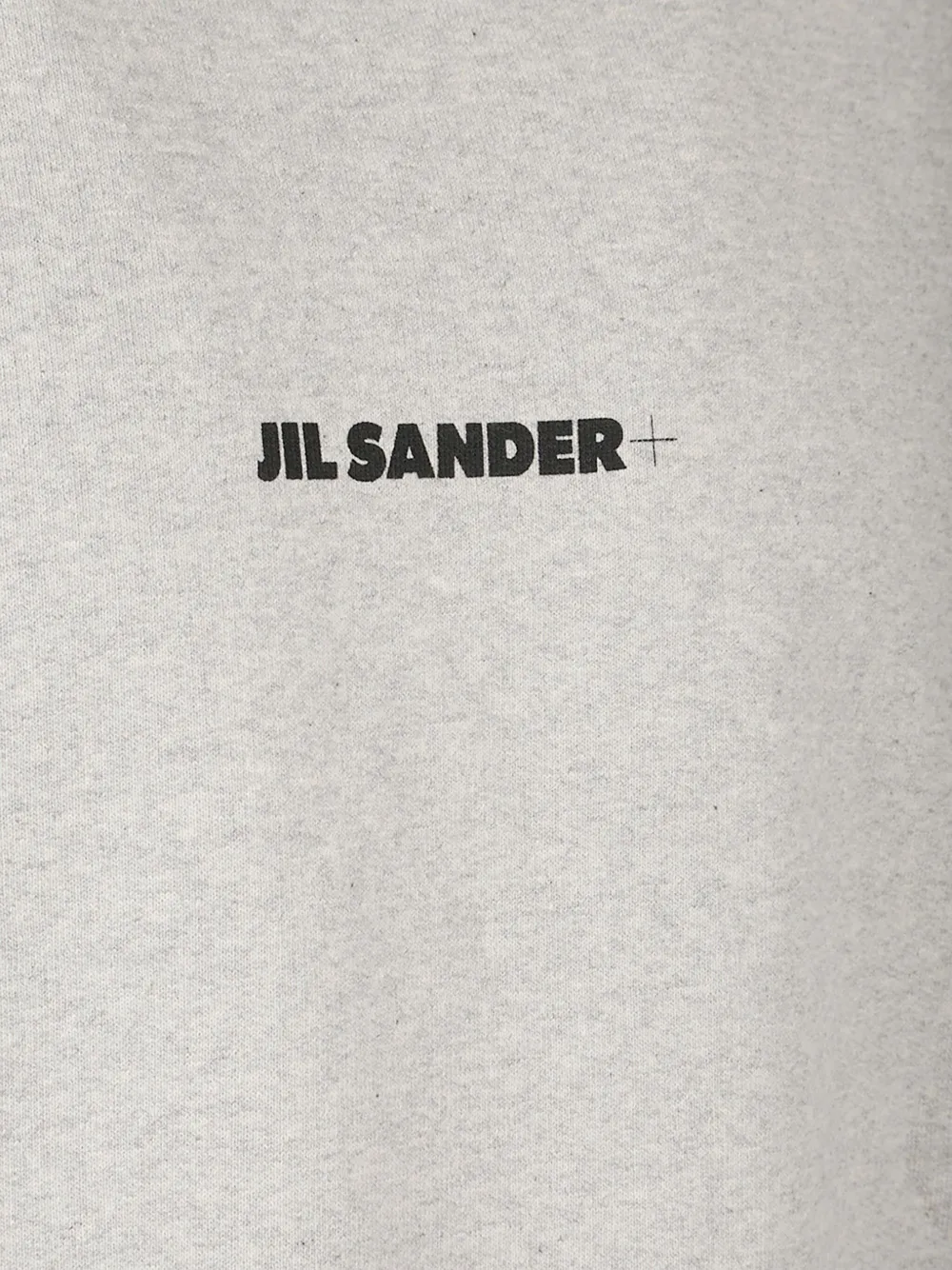 Jil Sander Ribbed Cotton Sweatshirt With Cuffs And Hem In Gray