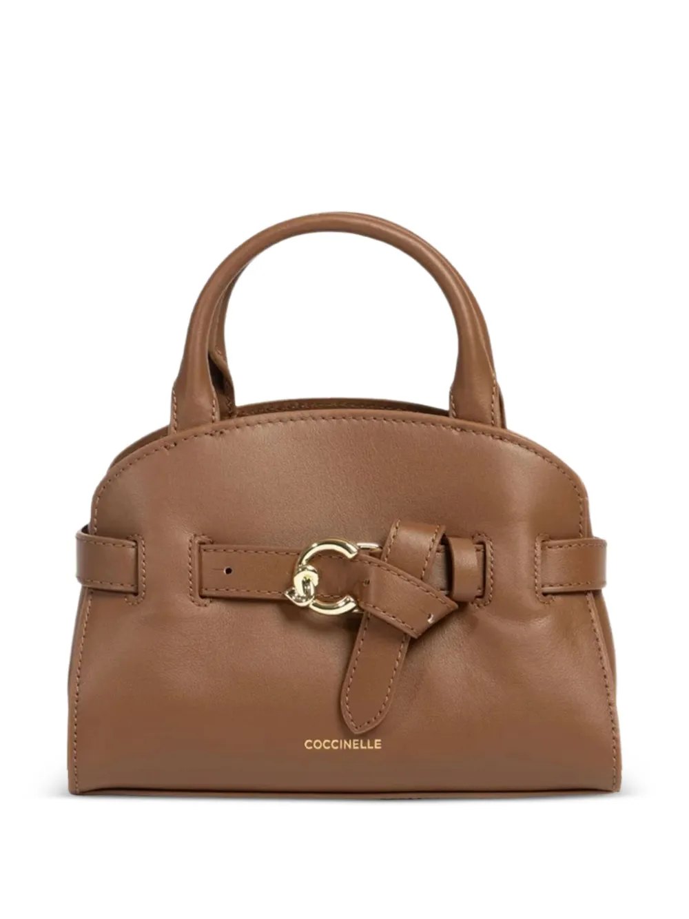 Coccinelle buckle top-handle tote bag | Brown | Image 1