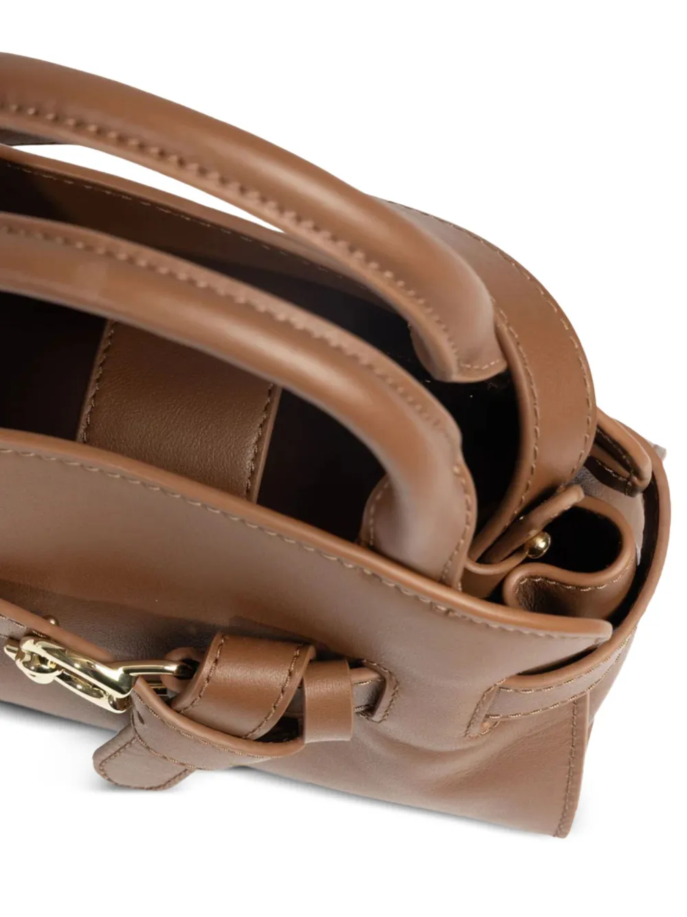 Coccinelle Shopper met handgreep en gesp Bruin