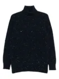 Drumohr turtleneck speckled sweater - Blue