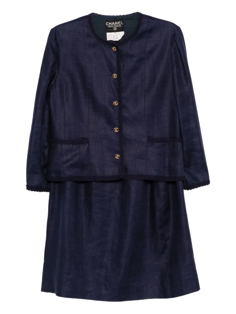 1990-2000s setup suit jacket skirt