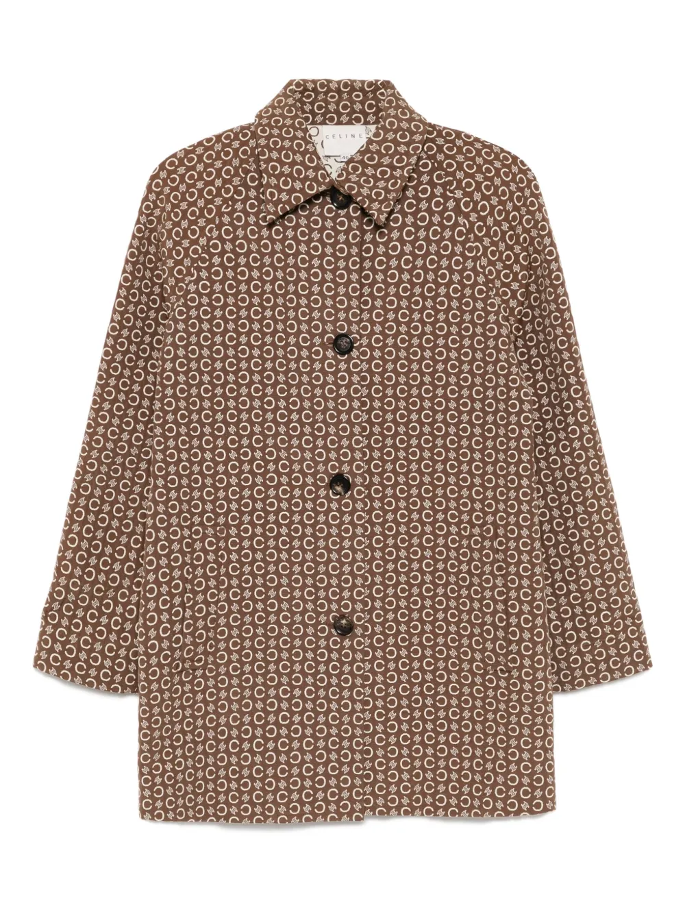 Pre-owned Celine 1990-2000s Macadam Coat In Brown