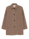 Céline Pre-Owned 1990-2000s macadam coat - Brown