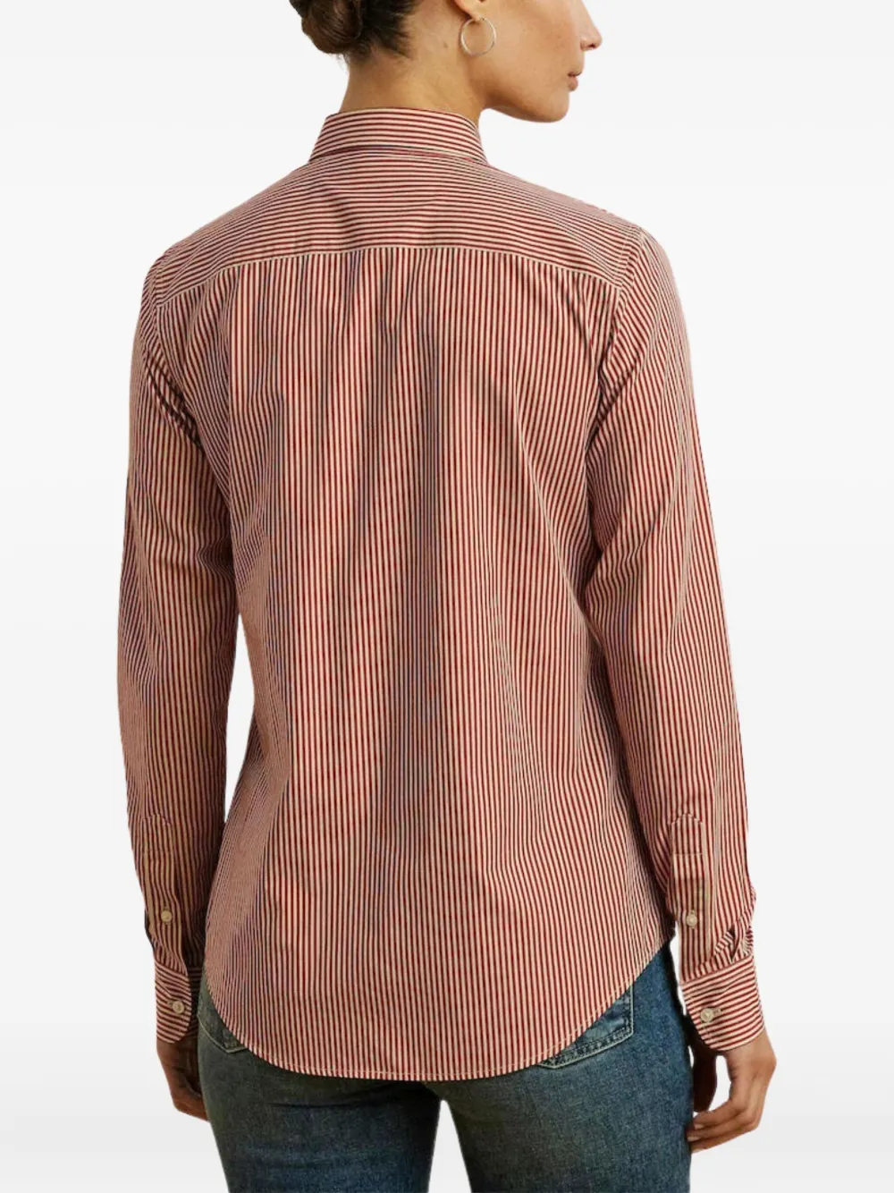 Lauren Ralph Lauren Gestreept blouse - Rood