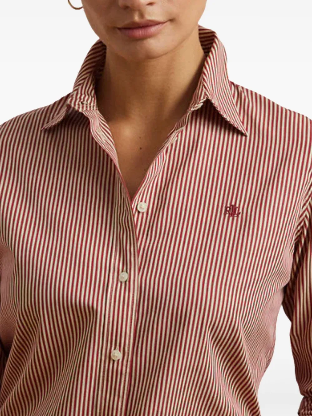 Ralph Lauren Logo-detail Stripe-pattern Shirt In Pattern