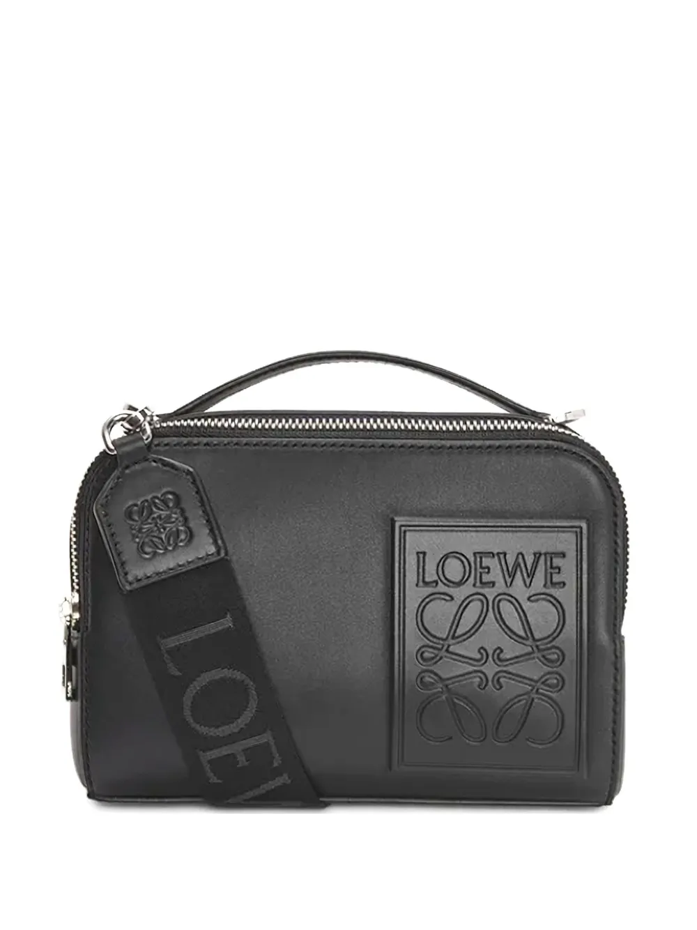 LOEWE logo-plaque top-handle bag | Black | Image 1