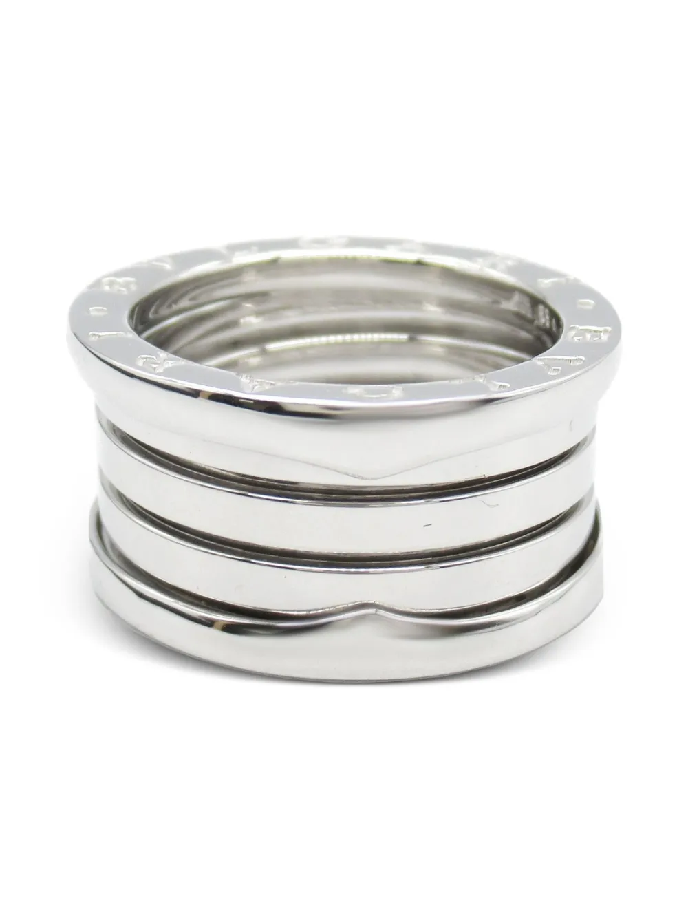 Bvlgari Pre-Owned Four Band リング 18Kホワイトゴールド - シルバートーン Bvlgari Pre-Owned Four Band リング 18Kホワイトゴールド - シルバートーン