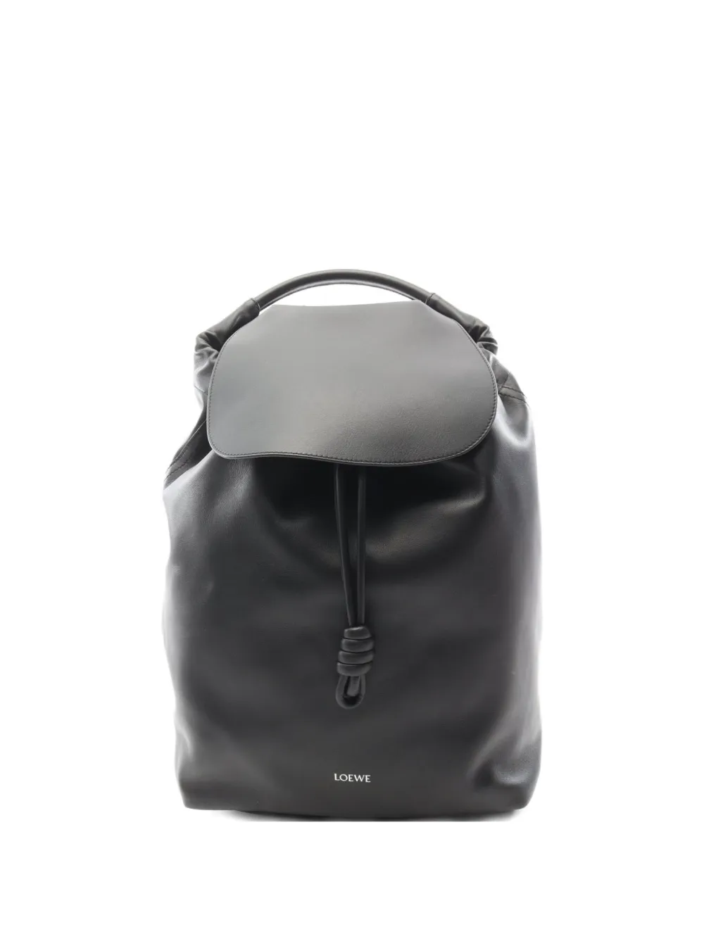 Loewe Pre-Owned 2020s Flamenco leather backpack | Black | Image 1