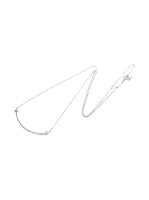 Tiffany & Co. Pre-Owned 18K white gold Smile necklace