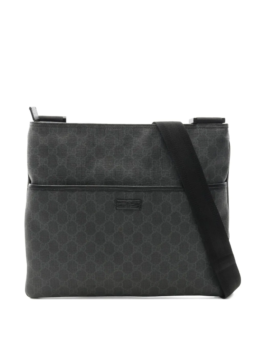 Gucci Pre-Owned 2010s GG Supreme shoulder bag - DARK GRAY Gucci Pre-Owned 2010s GG Supreme shoulder bag - DARK GRAY