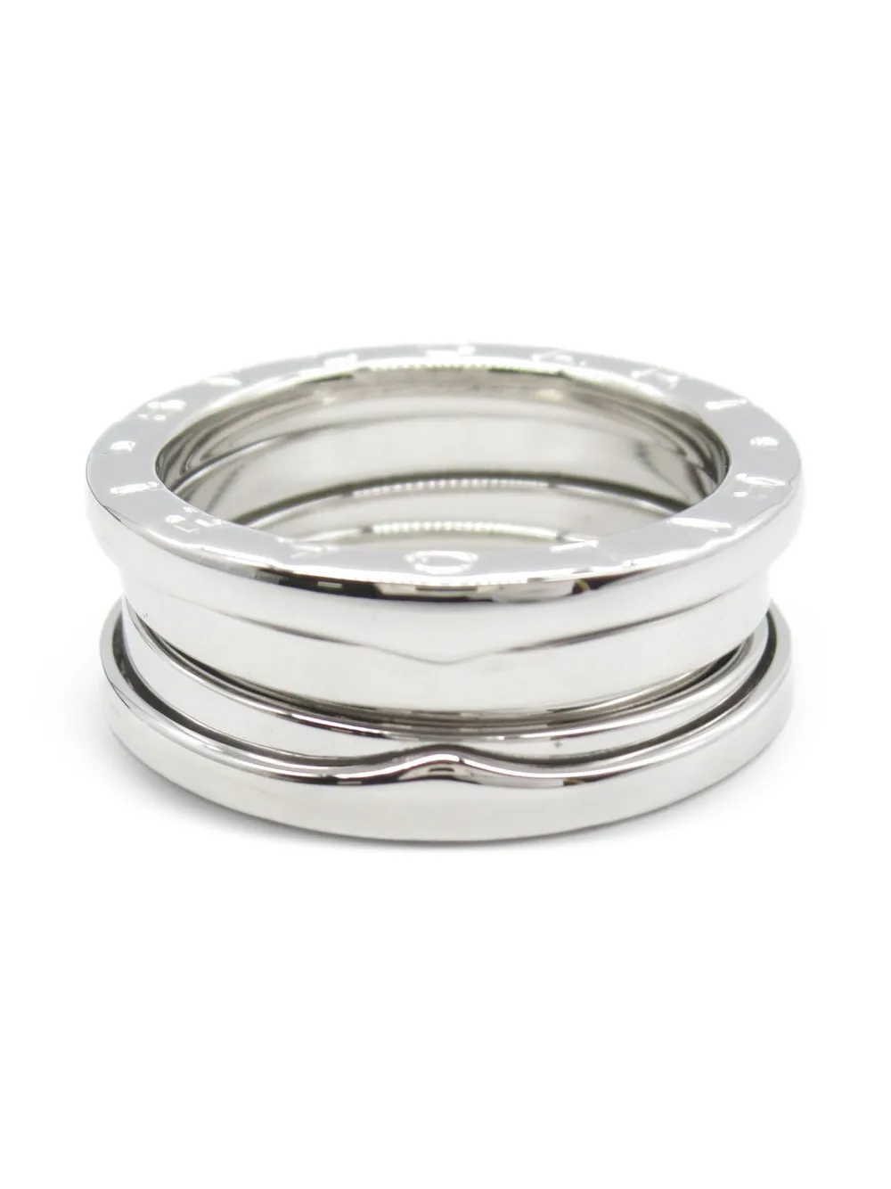 Bvlgari Pre-Owned Triple Band リング 18Kホワイトゴールド - シルバートーン Bvlgari Pre-Owned Triple Band リング 18Kホワイトゴールド - シルバートーン