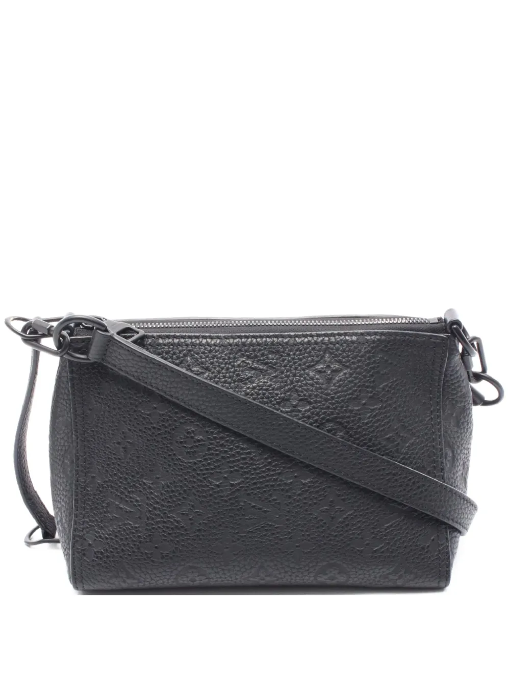 Louis Vuitton Pre-Owned 2019 Triangle モノグラム メッセンジャーバッグ - ブラック Louis Vuitton Pre-Owned 2019 Triangle モノグラム メッセンジャーバッグ - ブラック