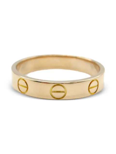 Cartier 2010s 18K rose gold mini Love ring
