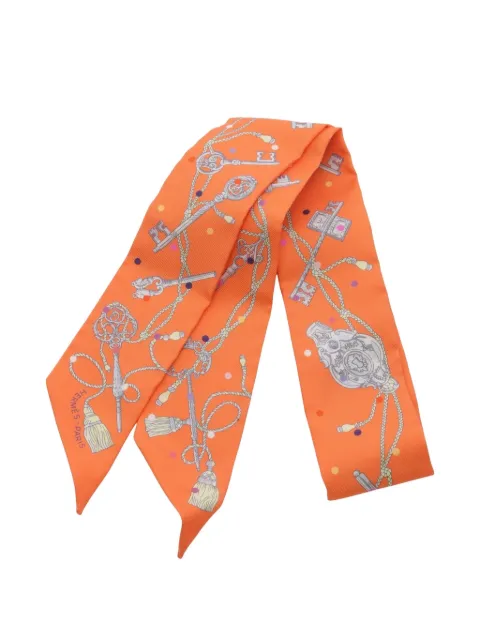 Hermès Pre-Owned 2020s Twilly Les Cles a Pois 
