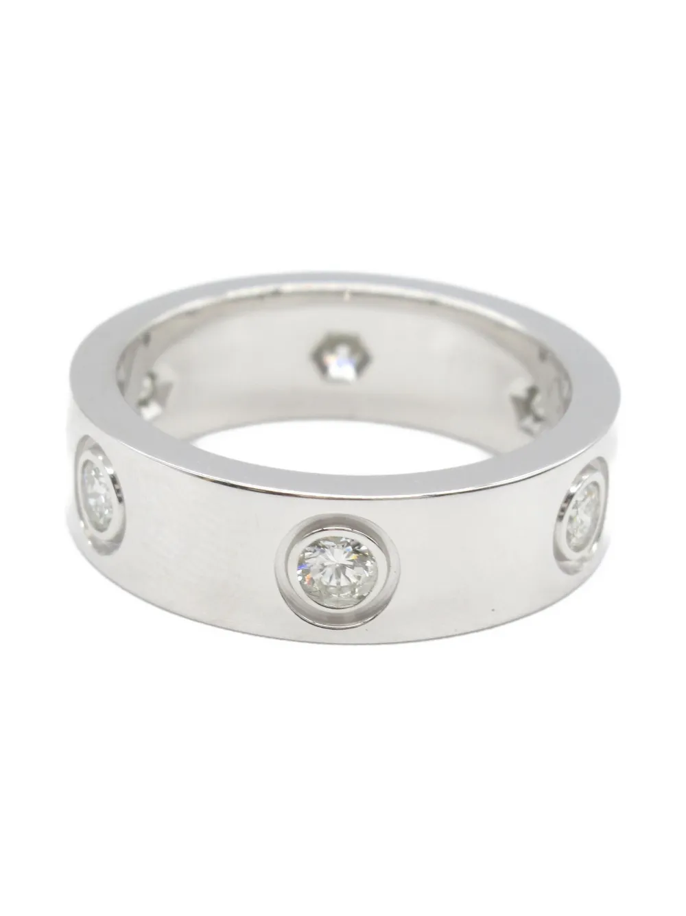 Cartier ダイヤモンド リング 18Kホワイトゴールド - シルバートーン Cartier ダイヤモンド リング 18Kホワイトゴールド - シルバートーン
