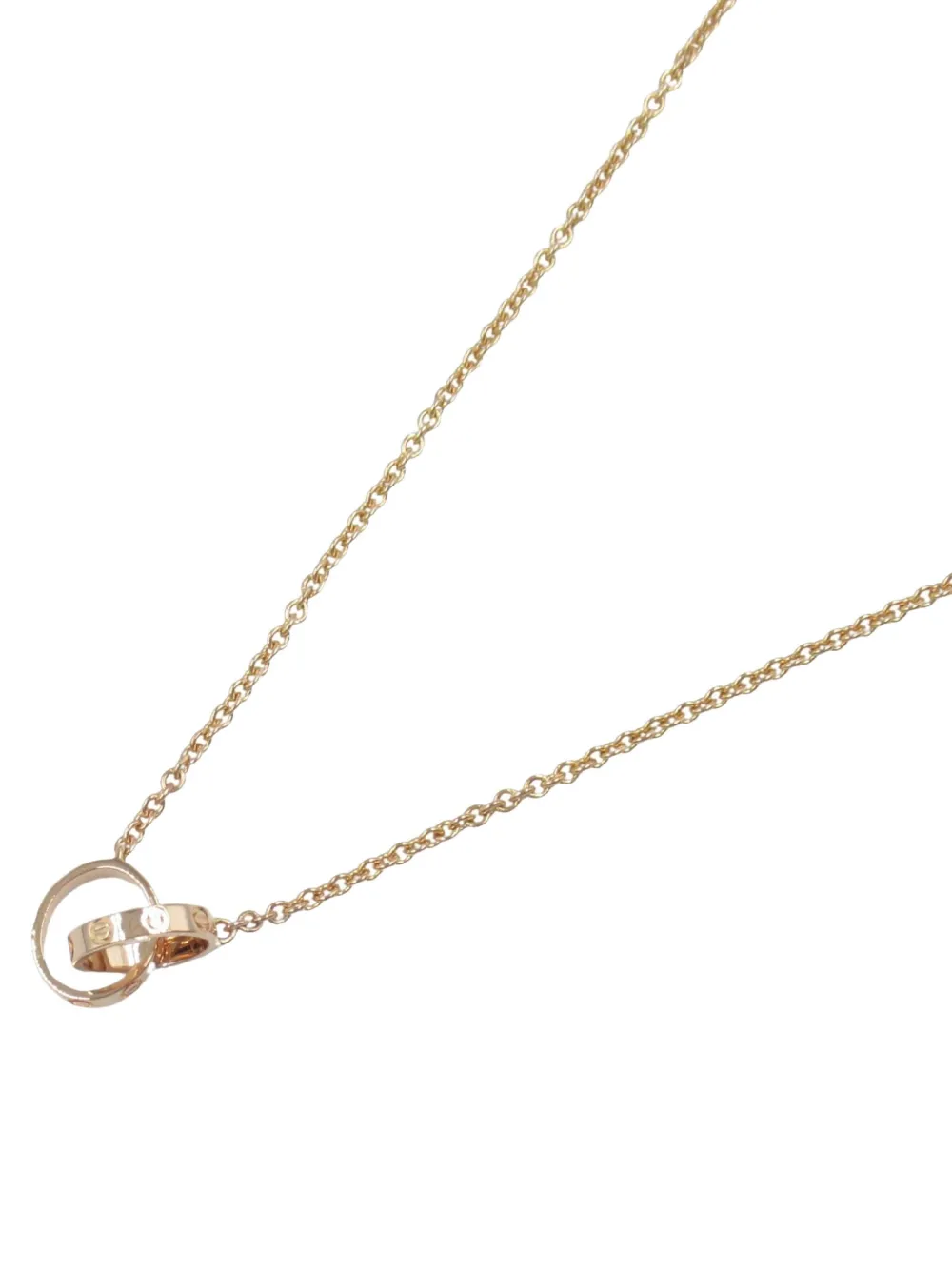 Cartier 2010s 18K rose gold Baby Love necklace - ゴールドトーン Cartier 2010s 18K rose gold Baby Love necklace - ゴールドトーン