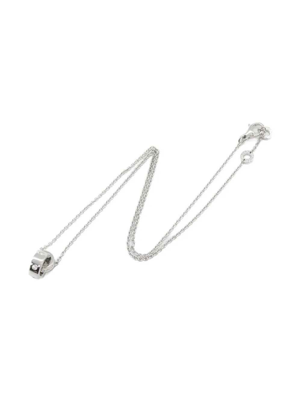 Bvlgari Pre-Owned 18K white gold diamond necklace | Silver | Image 1
