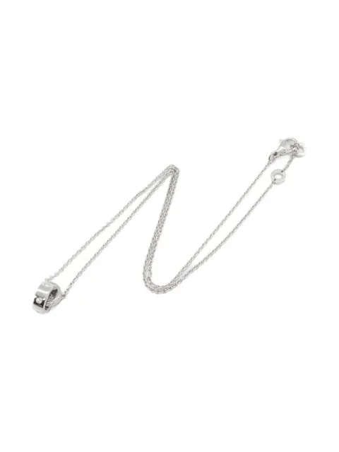 Bvlgari Pre-Owned 18K white gold diamond necklace