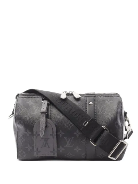 Louis Vuitton Pre-Owned 2021 City Keepall Monogram Eclipse reverse shoulder bag