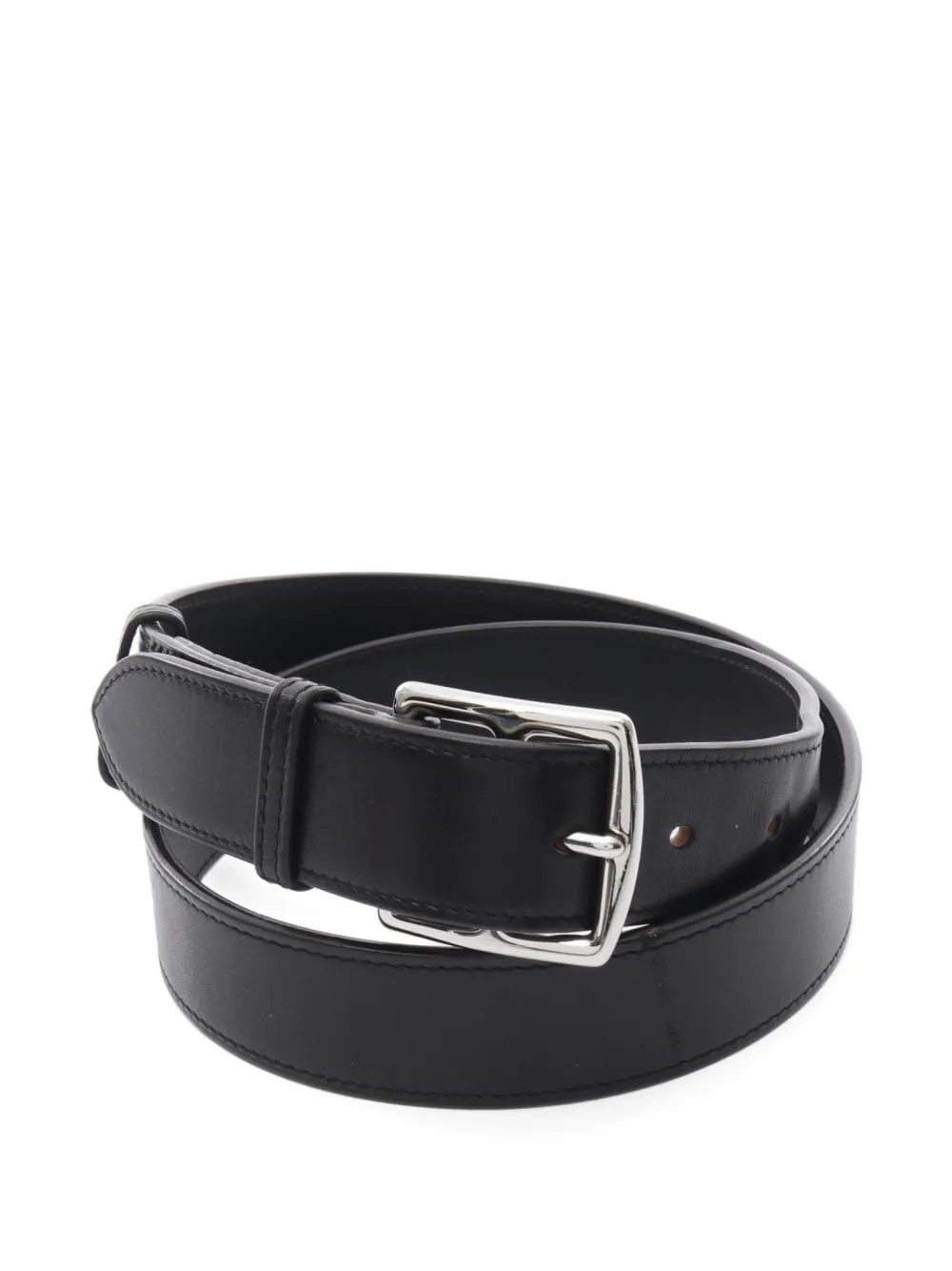 Hermès Pre-Owned Etrivière leather belt | Black | Image 1