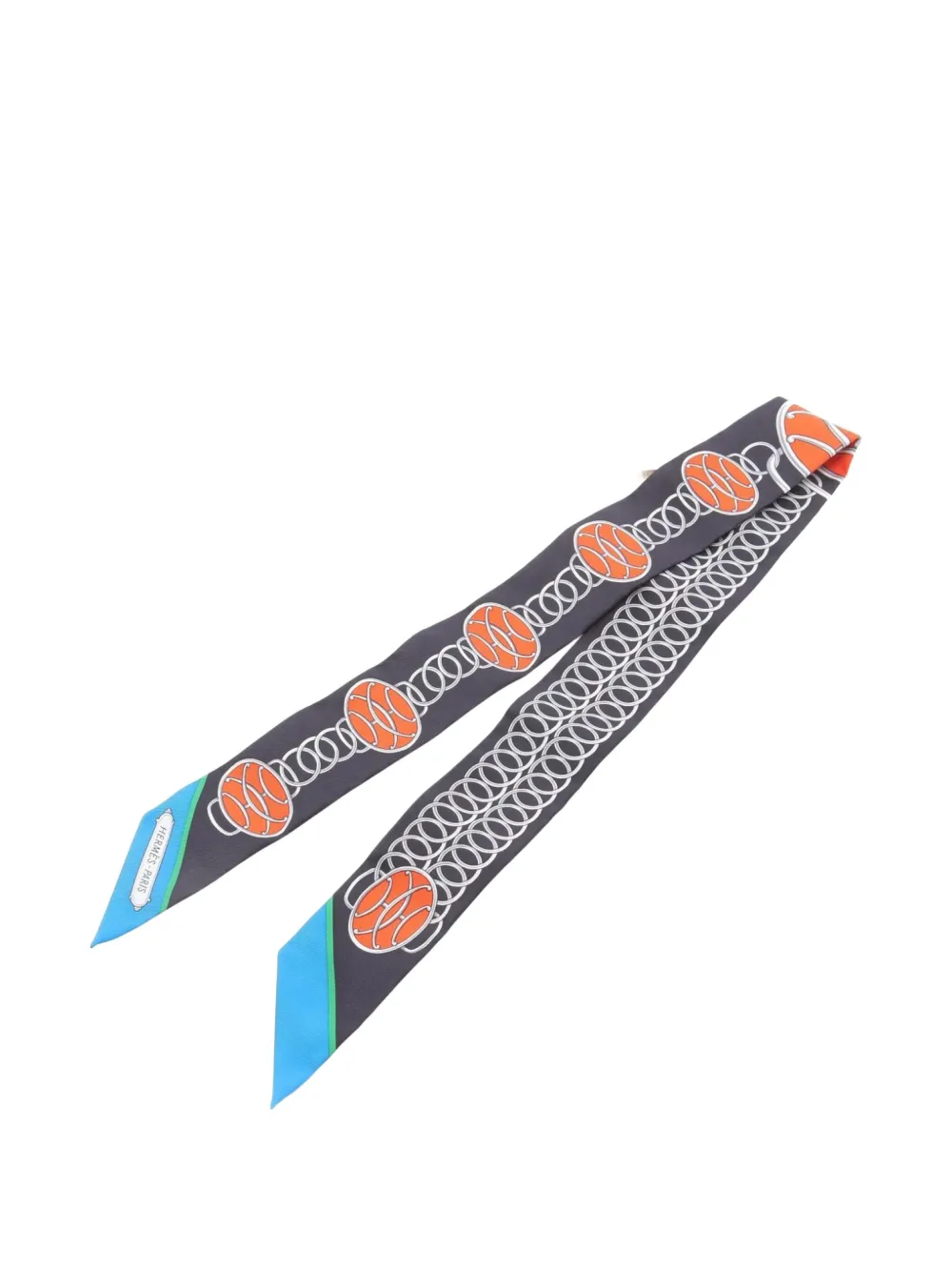 Hermès Pre-Owned 2020s chain link medallion scarf | Image 2