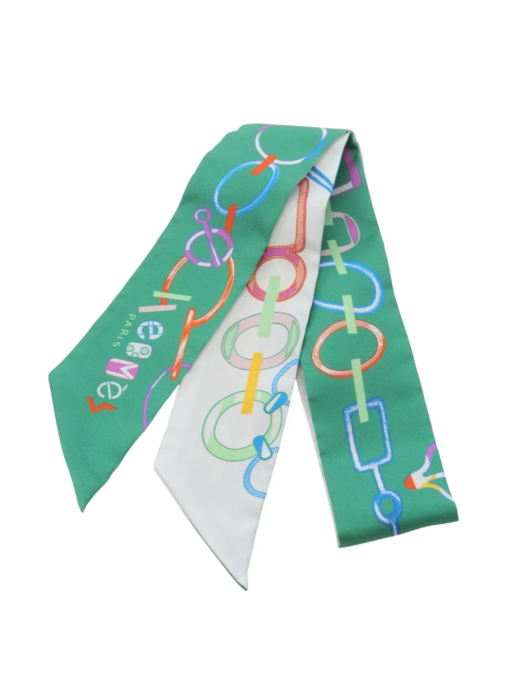Hermès Pre-Owned mascada Do Re Boucles 2020 | verde | Image 1