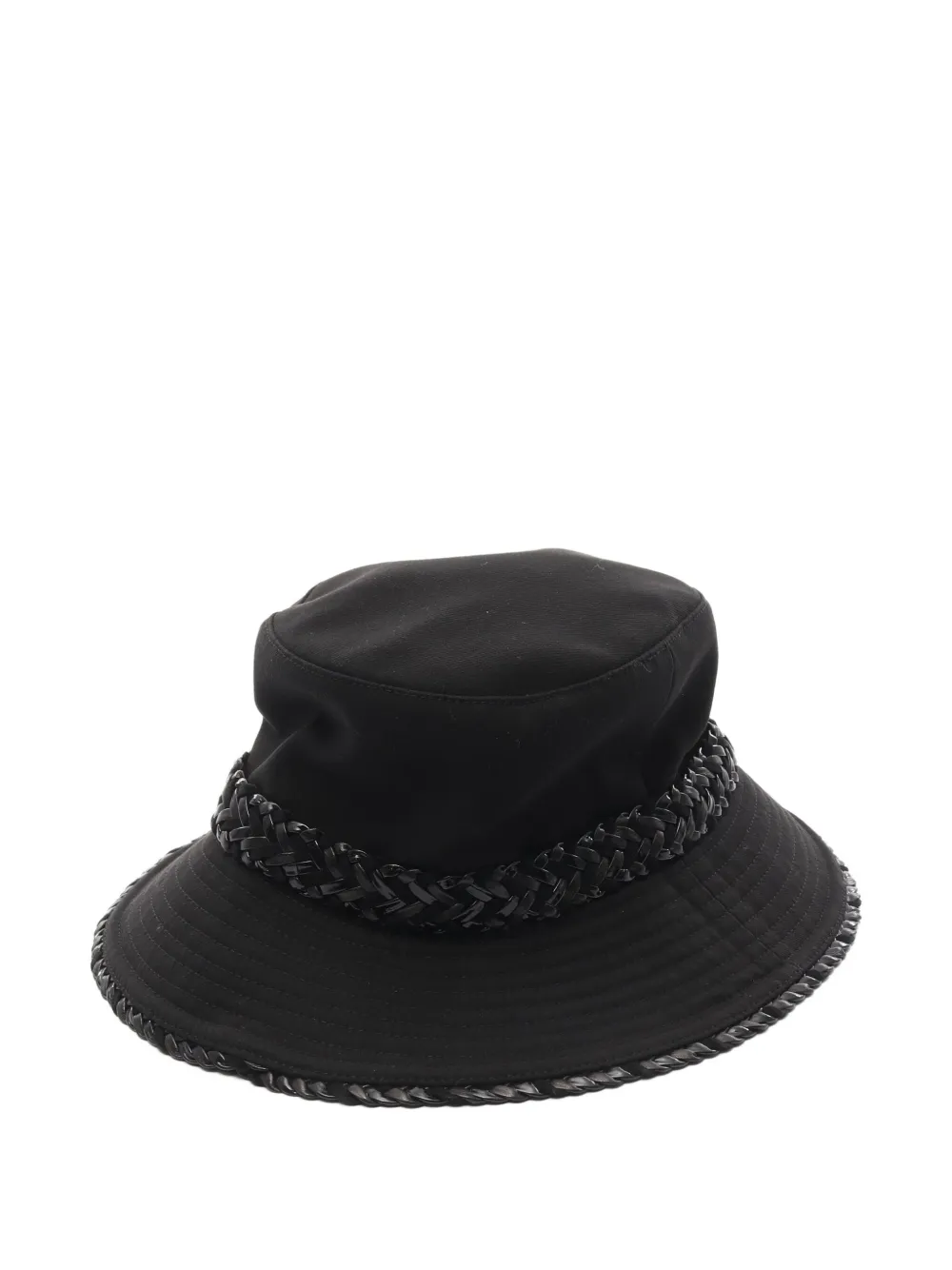 Hermès Pre-Owned 2010s leather-braid bucket hat | Image 2