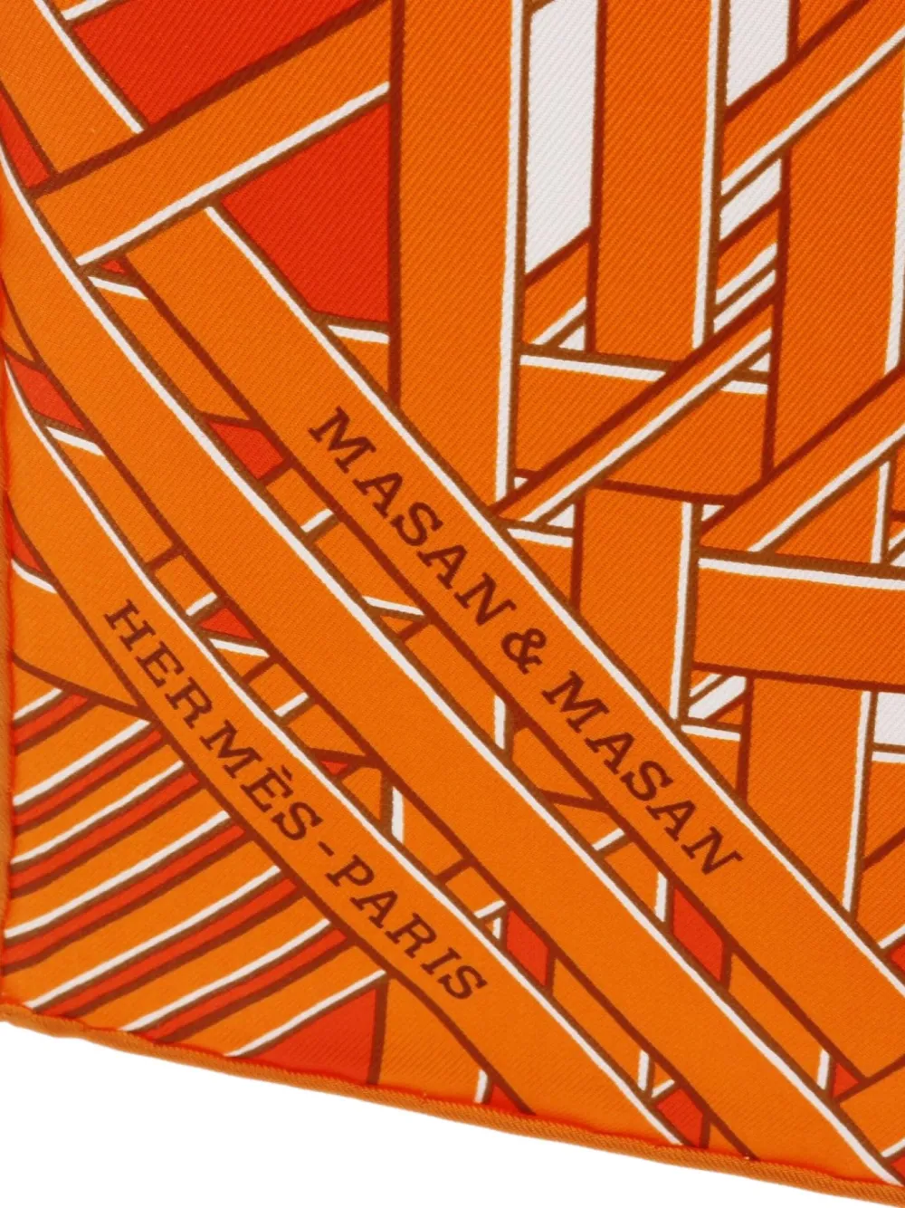 Pre-owned Hermes 2020s Carres Scarf In Orange