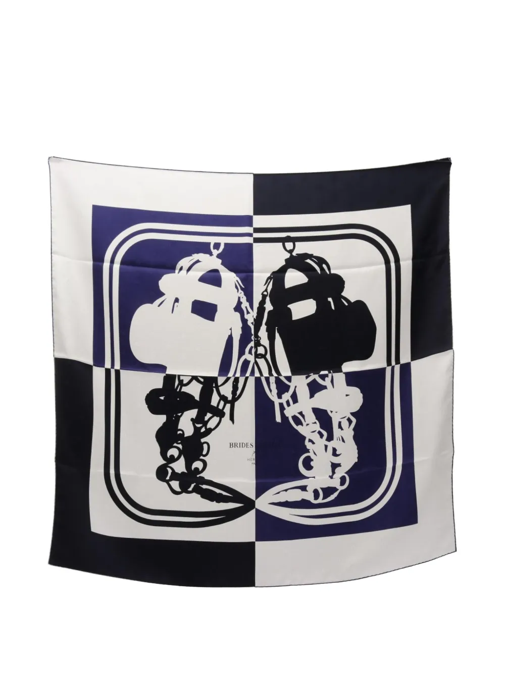 Hermès Pre-Owned 2000s Tattoo Brides Gala scarf | White | Image 1