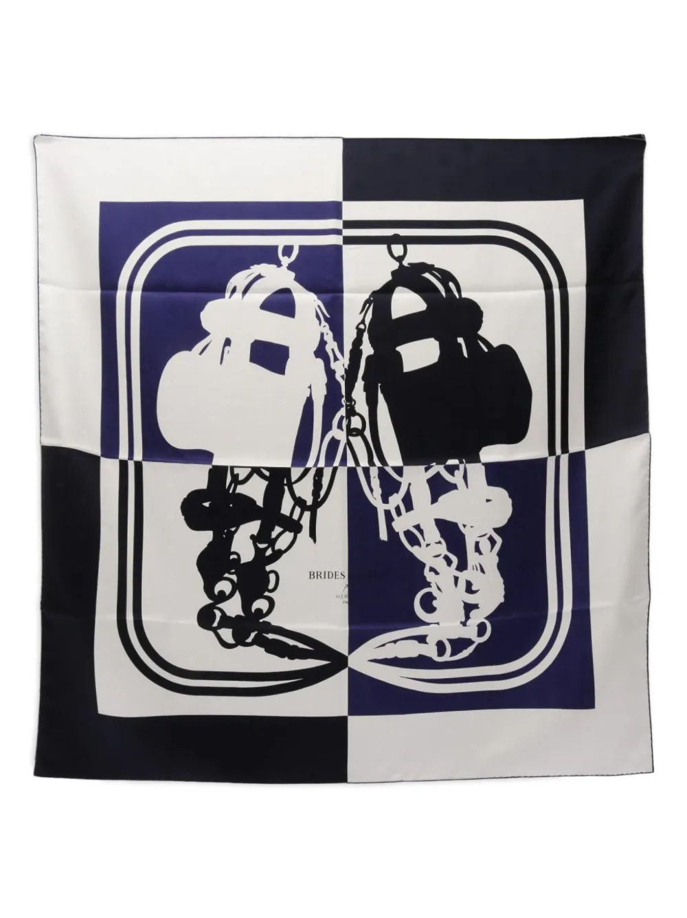 Hermès Pre-Owned 2000s Tattoo Brides Gala scarf - ホワイト Hermès Pre-Owned 2000s Tattoo Brides Gala scarf - ホワイト