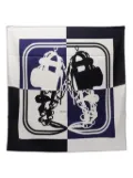 Hermès Pre-Owned 2000s Tattoo Brides Gala scarf - White