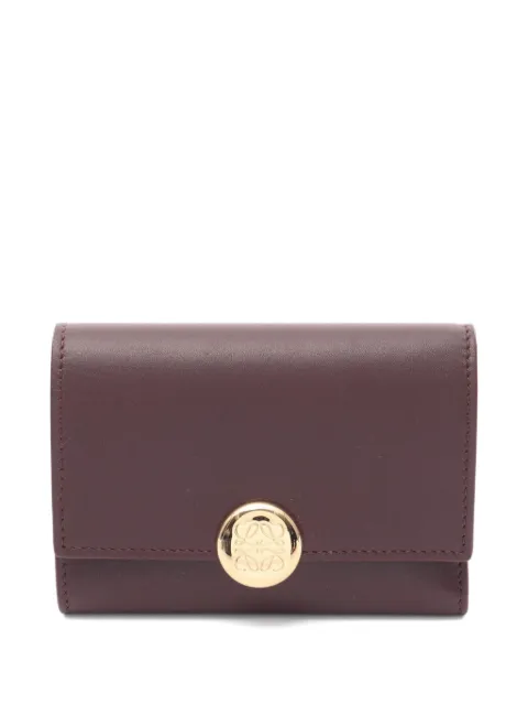 Loewe Pre-Owned محفظة جلد صغيرة ثلاثية الطي من عقد 2020