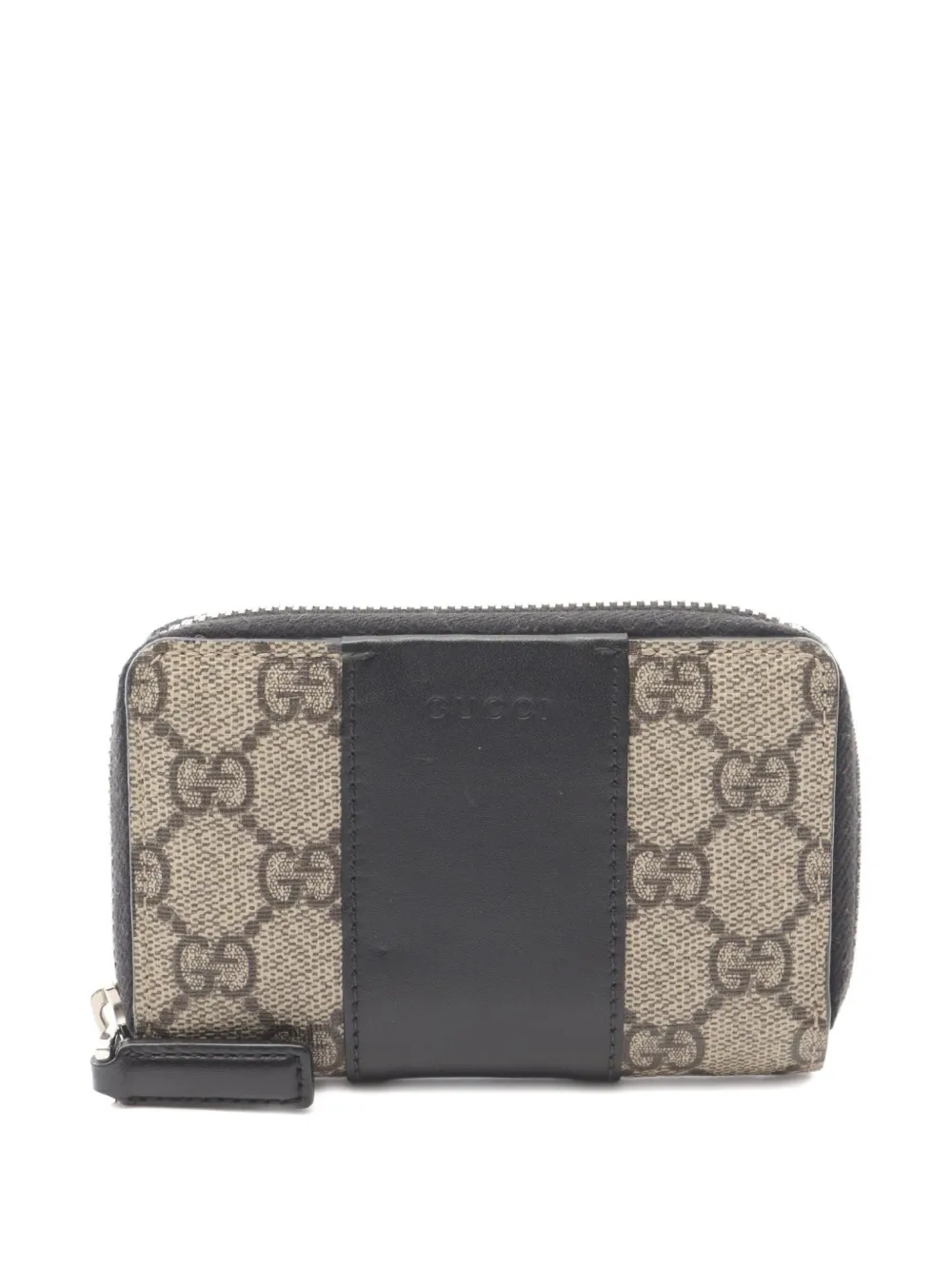Pre-owned Gucci 2000s Gg Supreme Wallet In Neutral