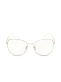 Prada Pre-Owned 2010s geometric-frame glasses - Gold